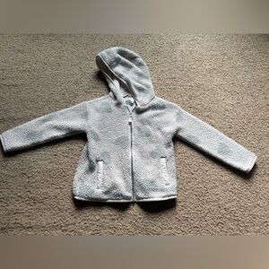 ⚡️5 for $15⚡️ Carter’s White Sherpa Zip Hoodie | 4T